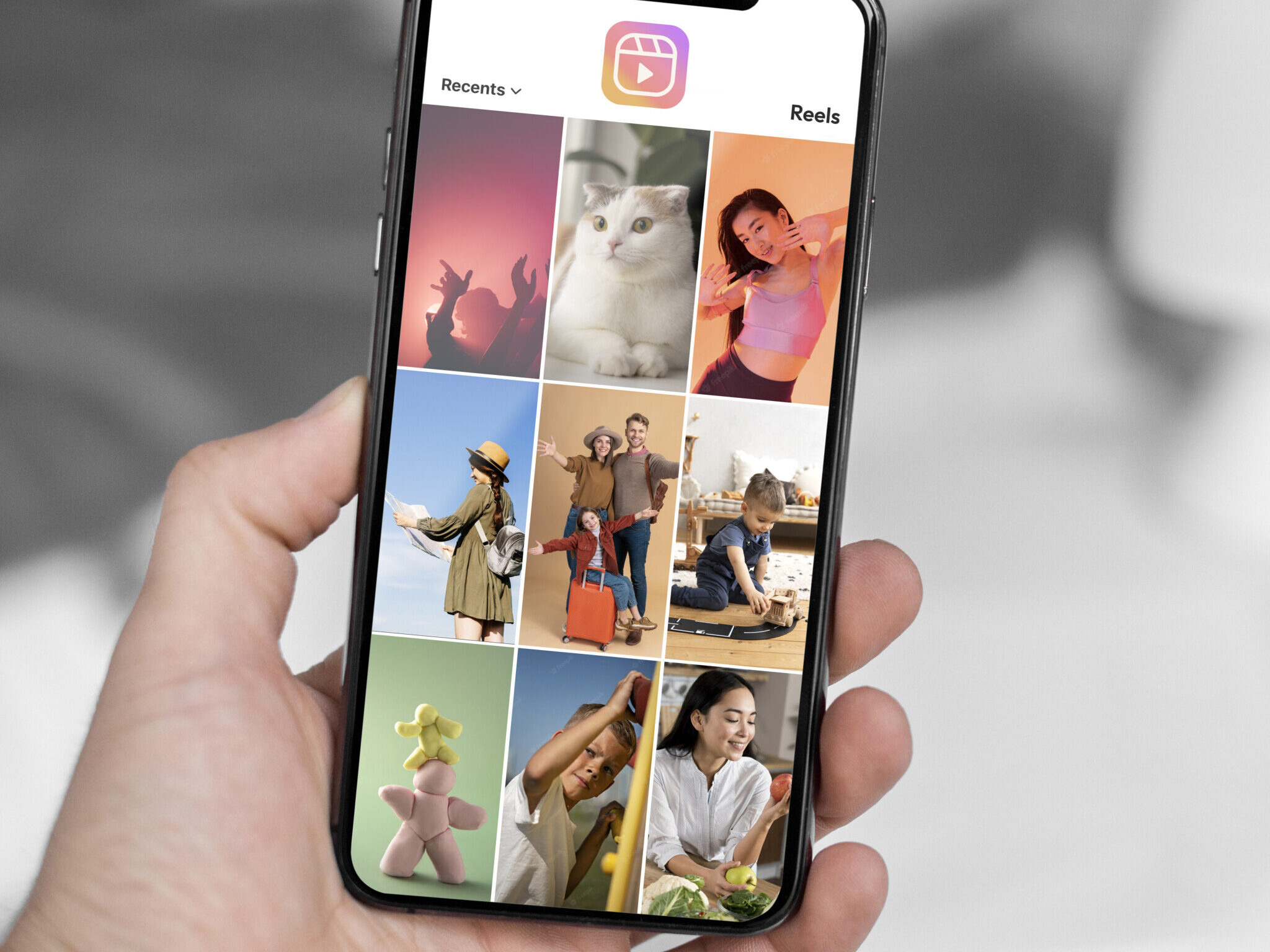 Tela do Instagram
Reels
